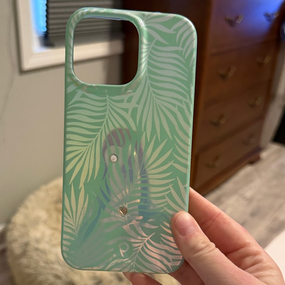 Tropical Leaf iPhone 14 Pro Max Loopy Case (RIGHTY)